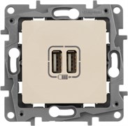 Розетка LEGRAND Etika с USB 672394 слоновая кость