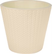 Горшок для цветов IDILAND Velvet D160мм, 1,6л, светло-бежевый 221602825/01