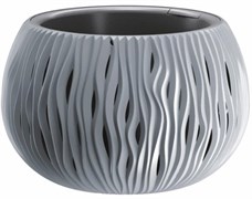 Горшок цветочный BOWL SANDY камень серый DSK290-405U