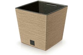Горшок цветочный FURU Square low Eco Wood DFS240W-4665W
