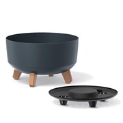 Горшок цветочный GRACIA Low антрацит DGRL240L-S433