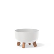 Горшок цветочный GRACIA Low белый DGRL240L-S449