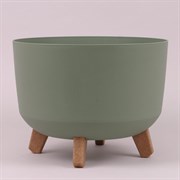 Горшок цветочный GRACIA Low зеленый DGRL240L-5615C