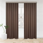 Шторы портьерные Блэкаут рогожка 190*275 2шт шоколад 46245