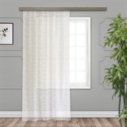 Штора вуаль роза 500*260 см с тиснением молочный 10173