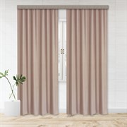 Шторы портьерные Жаккард двусторонний 190*275 2шт бежевый 100080