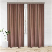 Шторы портьерные 190*275 2шт жаккард двустронний какао 46259