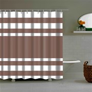 Штора для ванной PRIMANOVA Velvet 180*200см PLE шоколад DR-80002