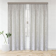 Шторы портьерные Жаккард Кольца молочный 190*275 2шт 100091