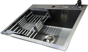 Кухонная мойка 600*450 арт.ST-HS6045BL/ST-AS6045BL черный