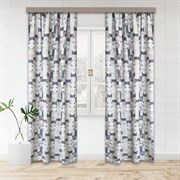 Шторы портьерные Блэкаут Абстракция 190*275*2шт серый 108862