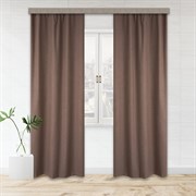 Шторы портьерные Блэкаут меланж 190*275 2шт какао 100020