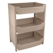 Ящик складной IDILAND Wenge 4,3л, 240*160*110мм, бежевый 221306327/03
