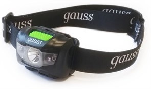 Фонарь GAUSS LED налобный 3W 130Lm Li-ion GF405