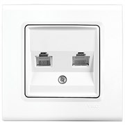Розетка VIKO LINNERA S компьютерная двойная 91400034 арт.364-36120