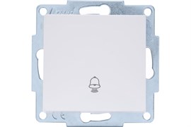 Кнопка звонка LEZARD VESNA белая 742-0288-103 (механизм)
