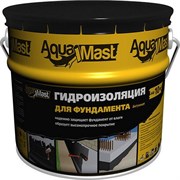 Мастика битумная AquaMast 24л гидроизоляция для фундамента