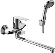 Смеситель Decoroom одноручный универсальный с поворотным изливом 300мм хром DR69043
