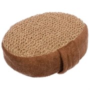 Мочалка Акрес из рами, объемная, овальная с хлопком, 10*15*5 см. Банные штучки 40360