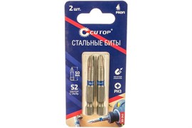 Набор FIT стальных бит CUTOP Profi PH3 50мм 2шт 83-343