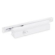 Доводчик NOTEDO дверной DC-045-155 SL+HO+DA+BC WHITE со скольз.тягой до 150 кг (6)