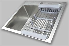 Кухонная мойка 500*450 арт.ST-AS5045BR матовый хром