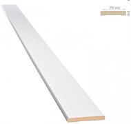 Наличник НОВЫЙ СТИЛЬ МДФ прямоугольный ПП Premium NA7bm-St (2200x70x8 мм)белый матовый