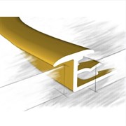 Профиль КТМ алюм. для кафеля 314-02М 2,7м золото