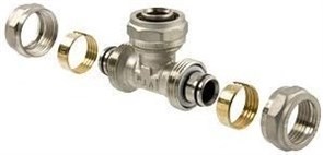 Тройник Valtec обжимной 16*20*16 VTm.331