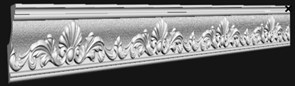 Плинтус ГЛАНЦЕПОЛ потолочный GP-33 80*41 (1уп-34шт)
