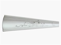 Плинтус ГЛАНЦЕПОЛ потолочный GP-14 Silver 100*80 (1уп-16шт)