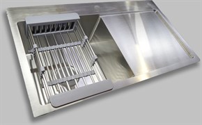 Кухонная мойка 780*430 ST-ASD7843BRL матовый хром левая