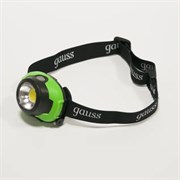 Фонарь налобный GAUSS 3W 120Lm 3*AAA модель GFL302