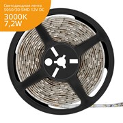 Лента GAUSS LED Elementary светодиодная 5050/30-SMD 7.2W 12V 5м DC тёплый белый IP66 356000107