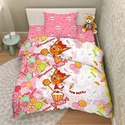 Комплект постельного белья ВАСИЛИСА '17 Тинейджер 214*150 бязь наб 70*70 СТС Три кота 7604/1 ИНТЕРНЕ