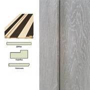 Коробка ЛЕСКОМ экшпон квадратная 70*26*2070 с уплотнителем шале серый (стойка1-шт)