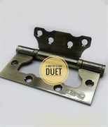 Петля универсальная накладная Бабочка бронза DUET F-100*75*2,5AB