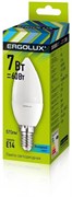 Лампа светодиодная ERGOLUX свеча LED-C35-7W-E14-4500K 12135