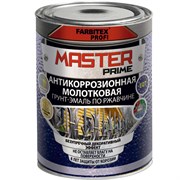 Грунт-эмаль FARBITEX Профи по ржавчине 3в1 молотковая серый 0,9л
