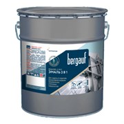 Грунт-эмаль BERGAUF ENAMEL алкидно-уретановая 3в1, черная 5кг