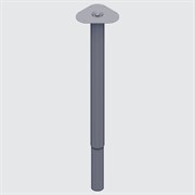 Ножка телескопическая Ø50 L600-900mm weiss alu. 11133-00100