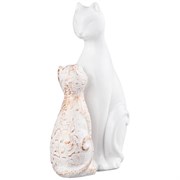 Фигурка декоративная КОШКА С КОТЕНКОМ 16*26см белый 169-275