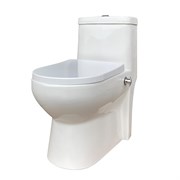 Унитаз ГРАНДФАЯНС моноблок T1016B с крышкой дюропласт микролифт