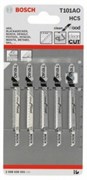Пилки BOSCH лобзиковые для дерева и пластмассы по 5шт в пакете 2608 630 031 T101АО
