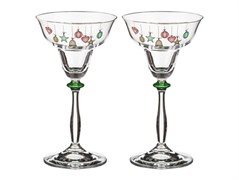 Набор подсвечников LEFARD Bohemia Crystal из 2шт ЕЛОЧНЫЕ ИГРУШКИ диаметр-10см, высота-19см 674-474