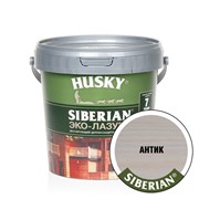 Эко-Лазурь HUSKY SIBERIAN для дерева полуматовая антик 0,9л