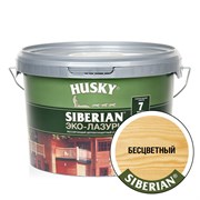 Эко-Лазурь HUSKY SIBERIAN для дерева полуматовая бесцветная 2,5л