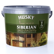 Эко-Лазурь HUSKY SIBERIAN для дерева полуматовая черное дерево 2,5л