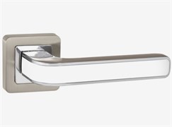 Ручка раздельная PUNTO NOVA QR SN/WH-19 мат.никель/белый 026118