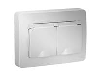 Розетка WESSEN BLANCA BLNRS441123 С/У двойная с/з со шторк.,16А, 250В, алюминий IP 44